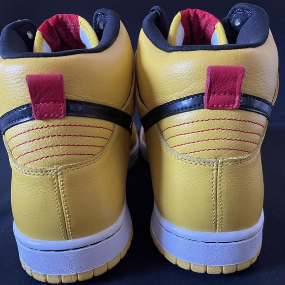 2009 Nike Air Dunk High Wet Floor SB Yellow Men Size 11.5 VNDS OG Box 313171-701